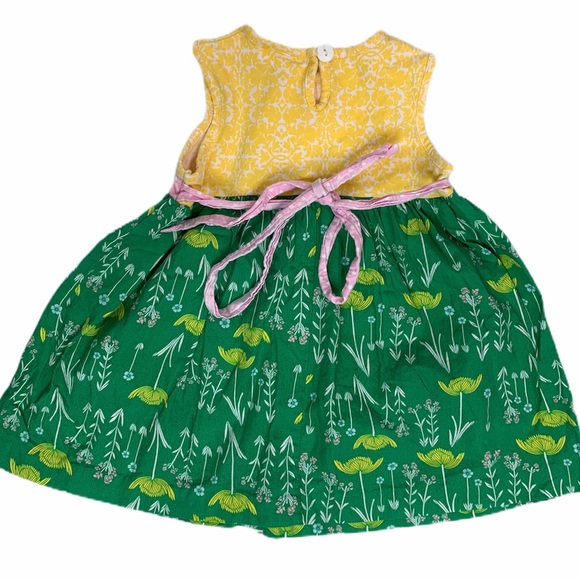 Peach And Cream Baby Girl Casual Dress - Picture 2 of 4